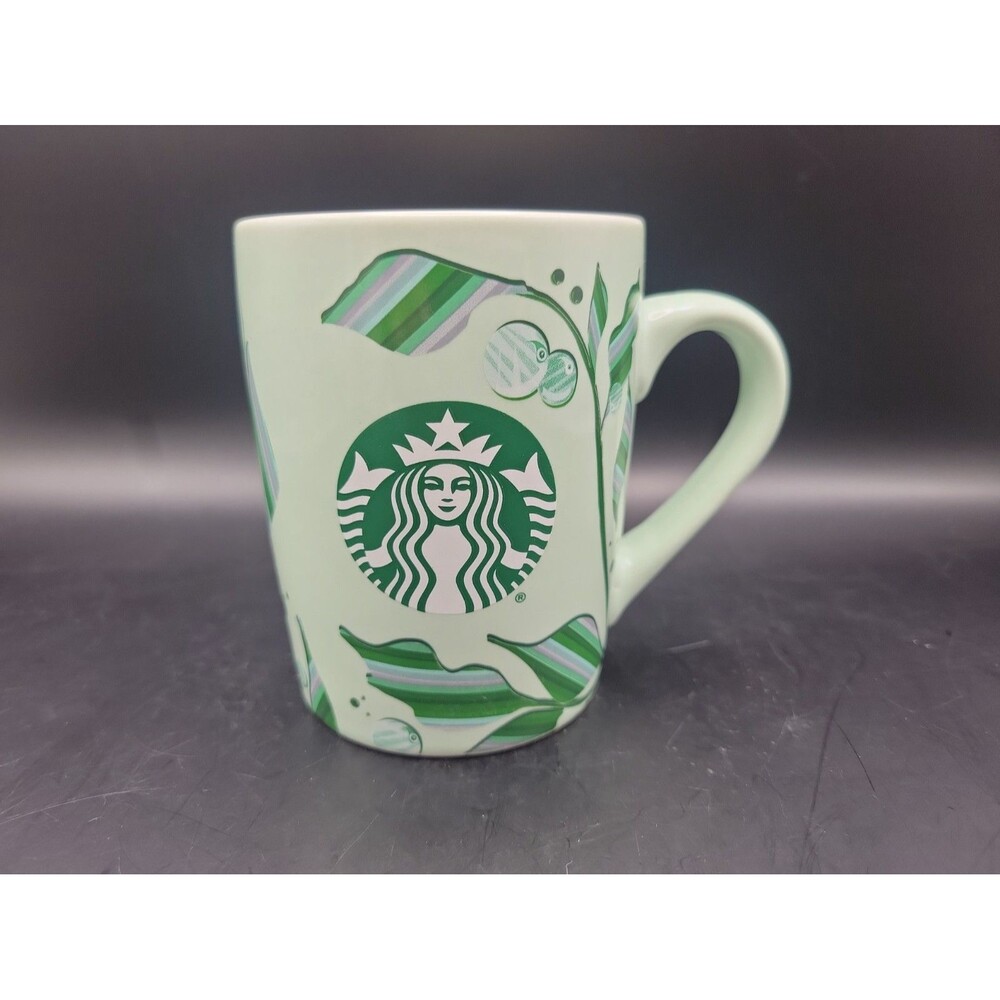 Starbucks 2021 Green Ceramic 10 Ounce Coffee Cup/Mug